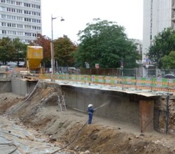 béton projeté